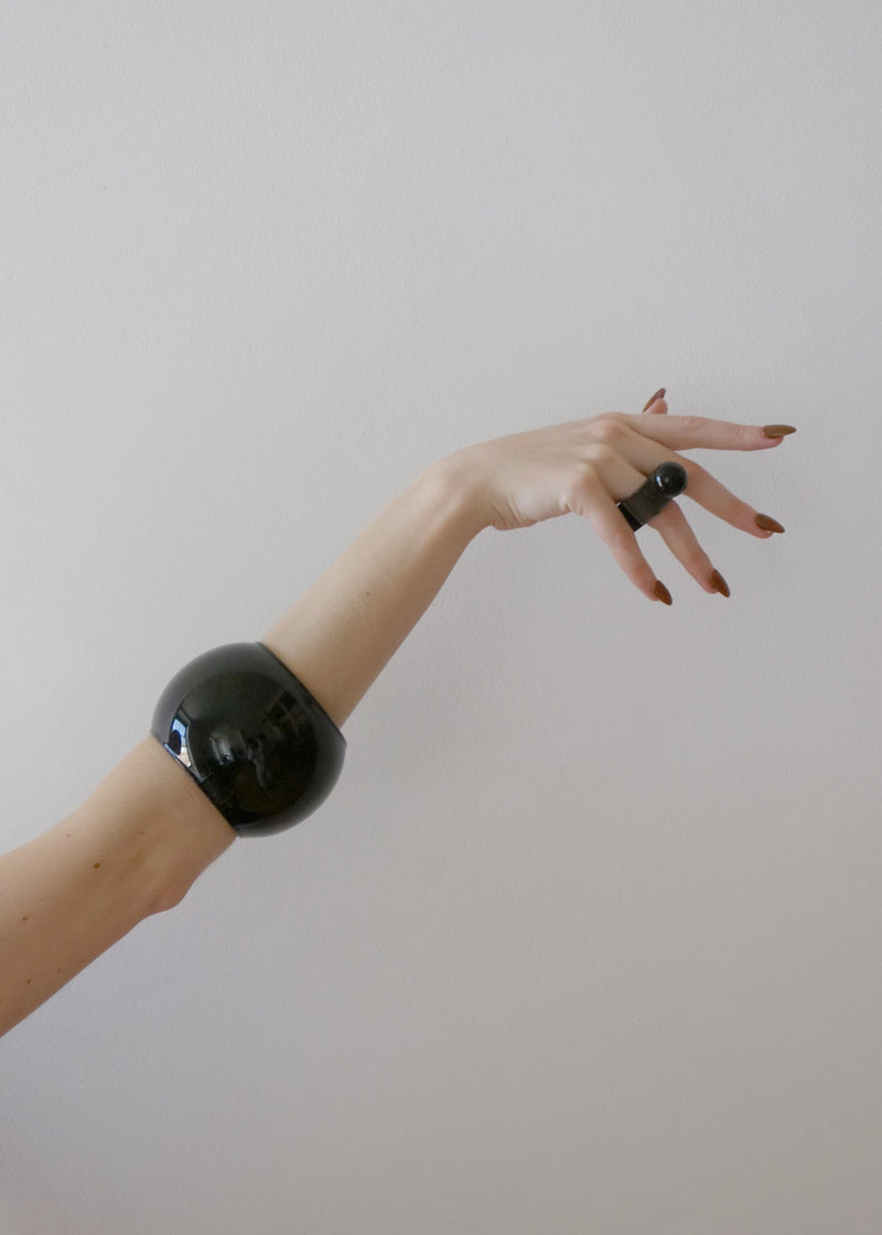 Arc Objects Exclamation Bangle - Opaque Black