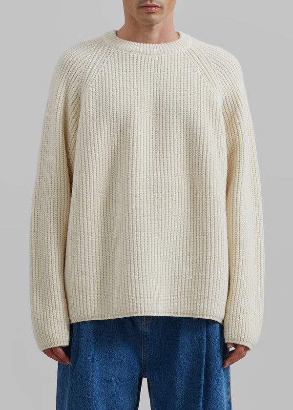 Carter Crew Neck Sweater - Beige