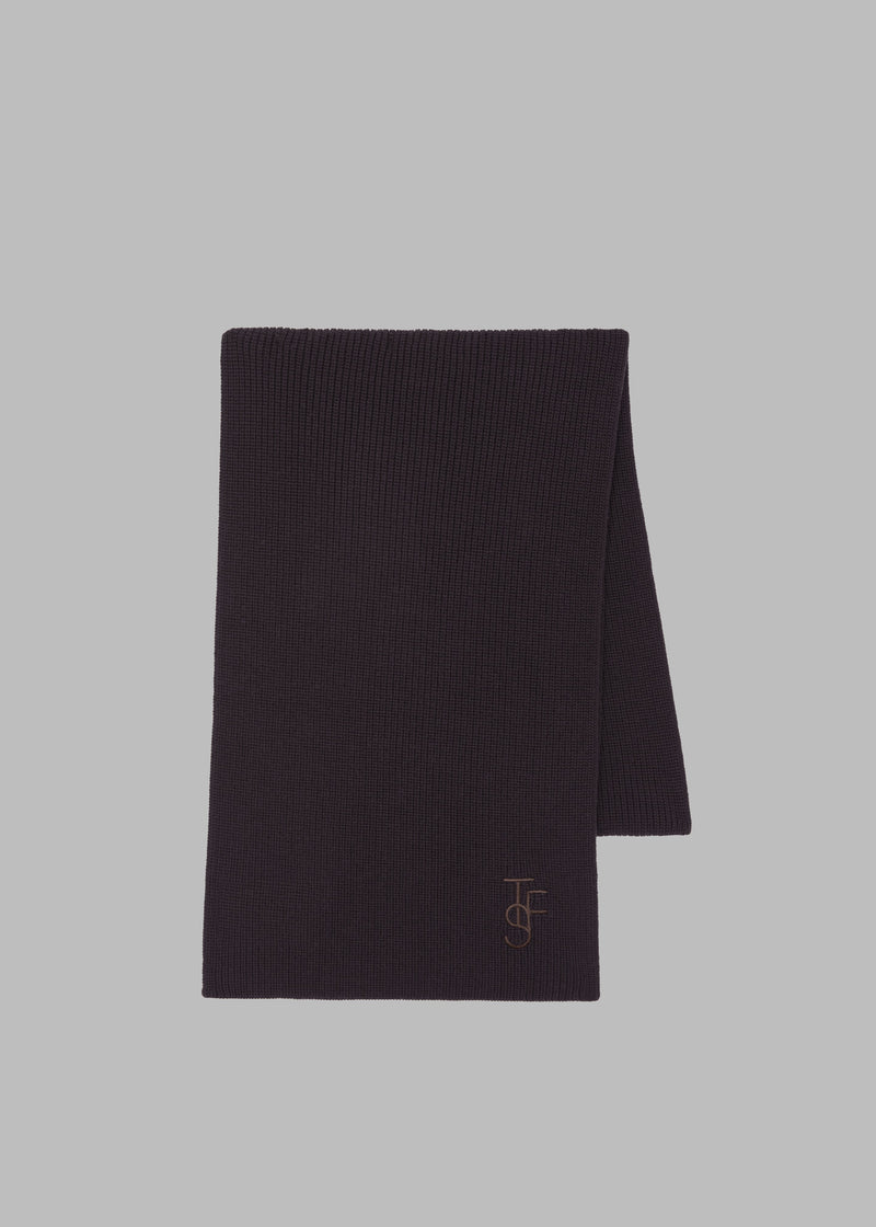 Colton Wool Scarf - Dark Plum