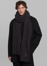 Colton Wool Scarf - Dark Plum