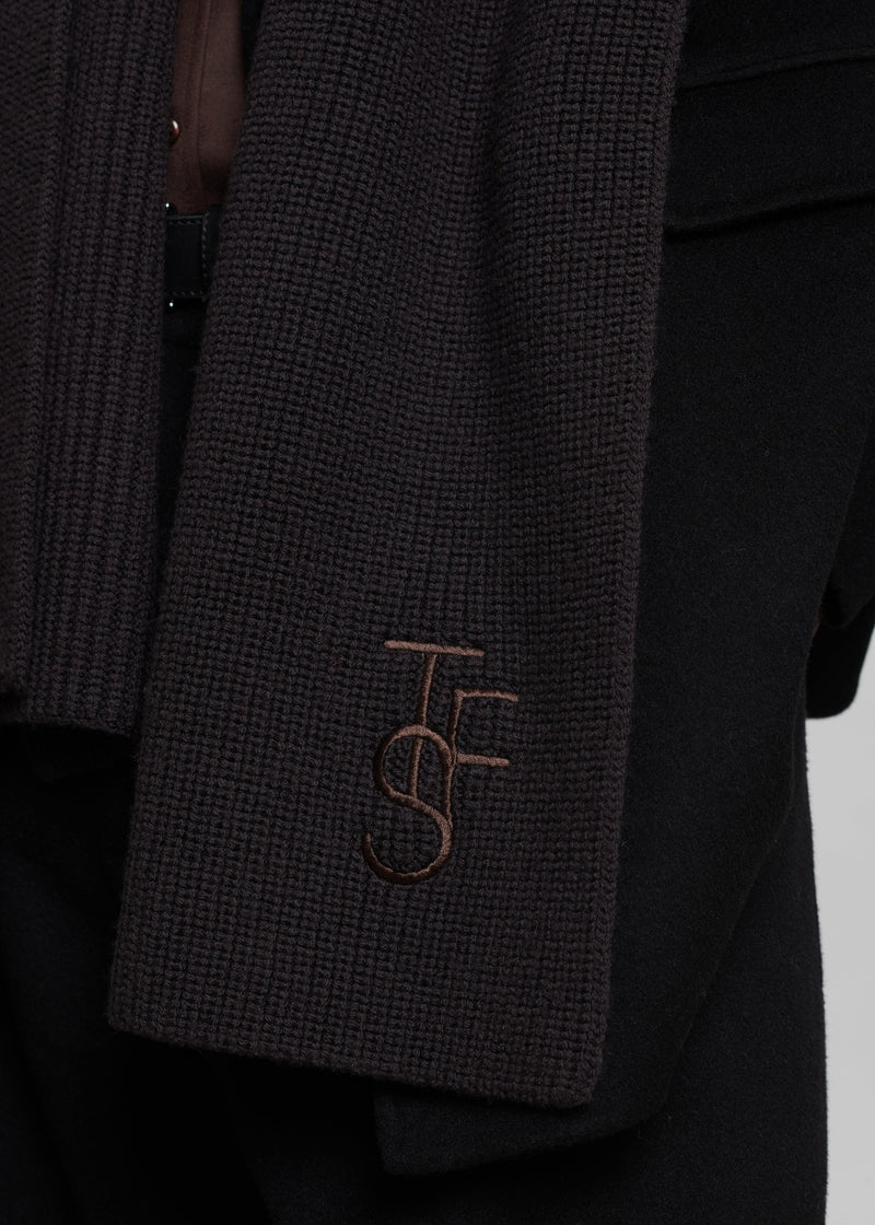 Colton Wool Scarf - Dark Plum