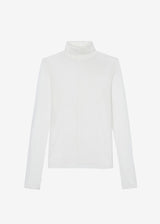 Evren Sheer Turtleneck - White