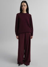 Neva Wide Trousers - Burgundy