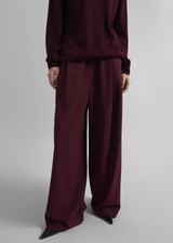 Neva Wide Trousers - Burgundy