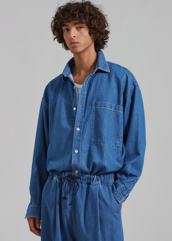Tanner Denim Shirt - Medium Wash